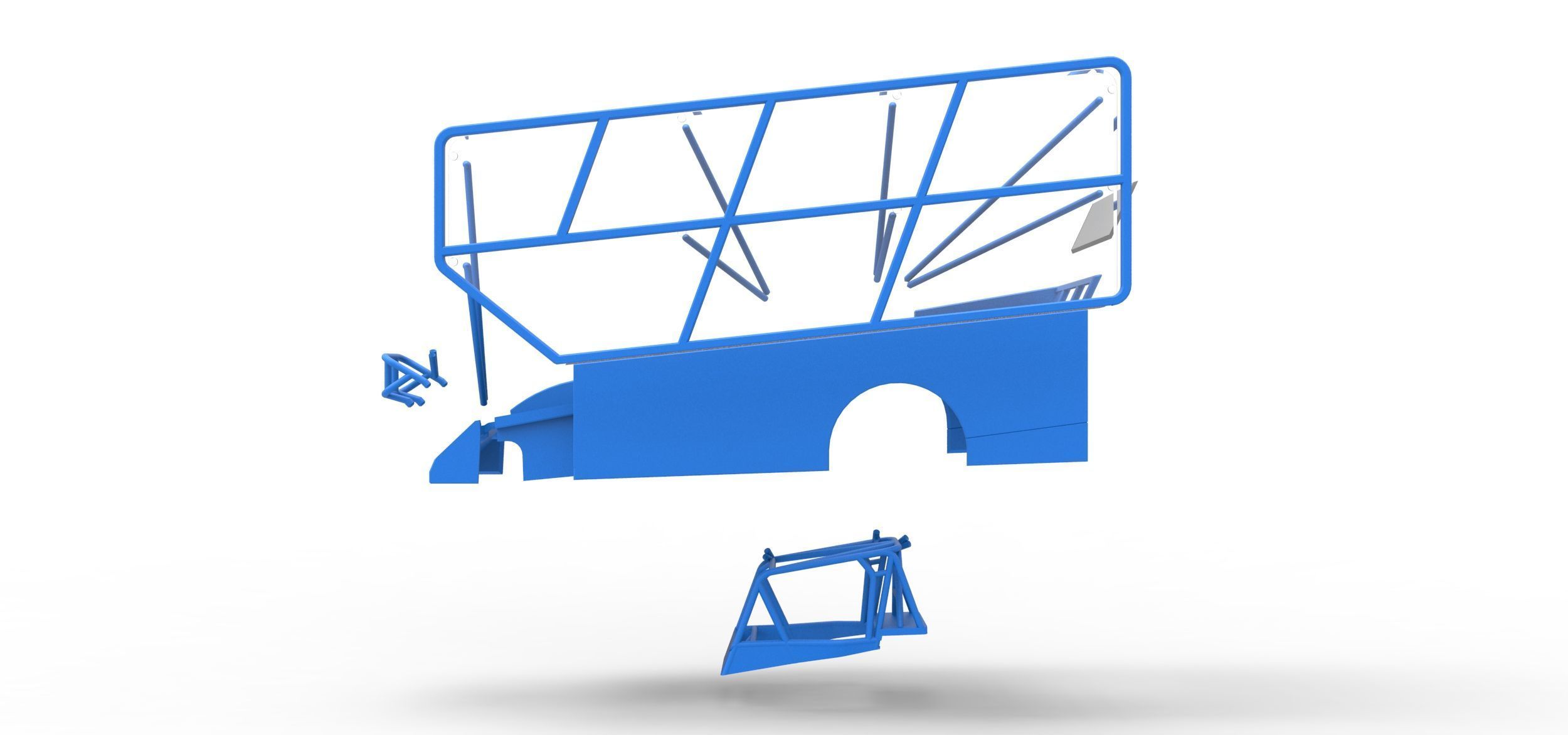 Shell of Northeast Dirt Modified with side wing Scale 1 to 25 3D print model_22