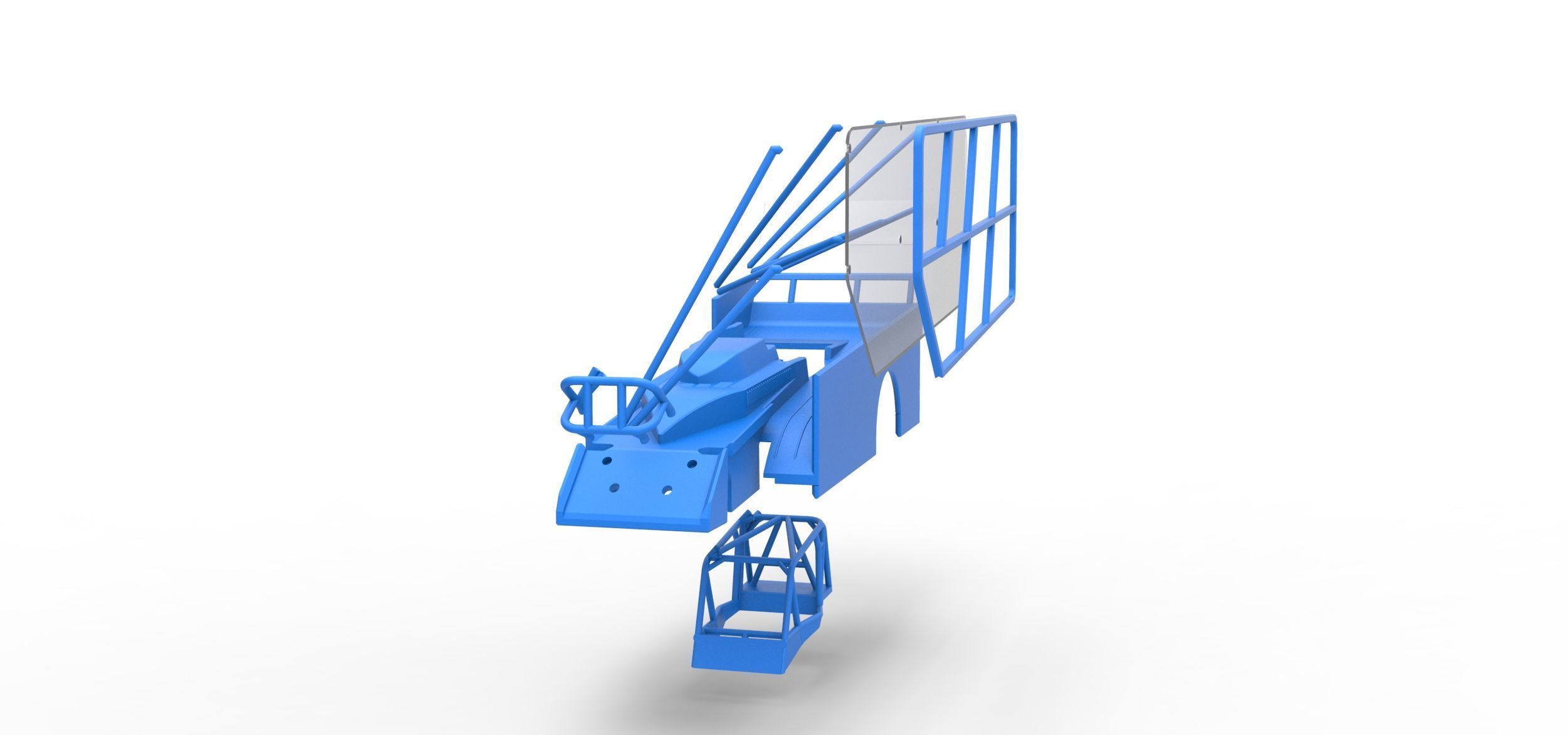Shell of Northeast Dirt Modified with side wing Scale 1 to 25 3D print model_21