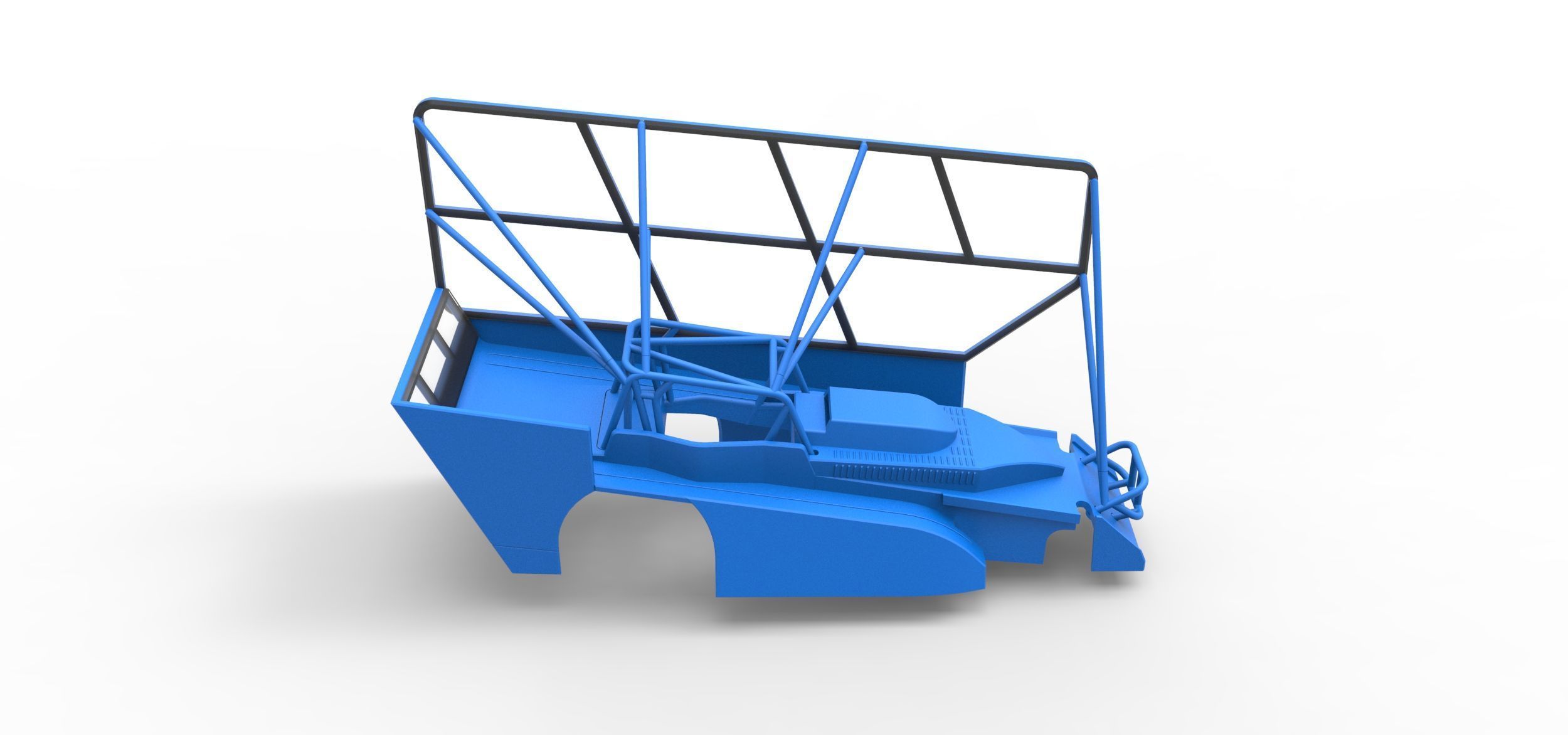 Shell of Northeast Dirt Modified with side wing Scale 1 to 25 3D print model_15