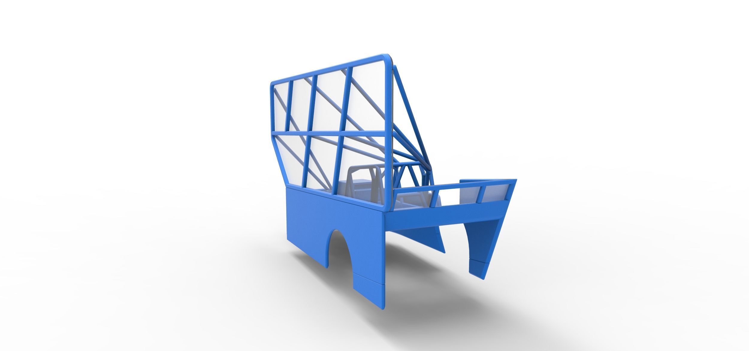 Shell of Northeast Dirt Modified with side wing Scale 1 to 25 3D print model_10