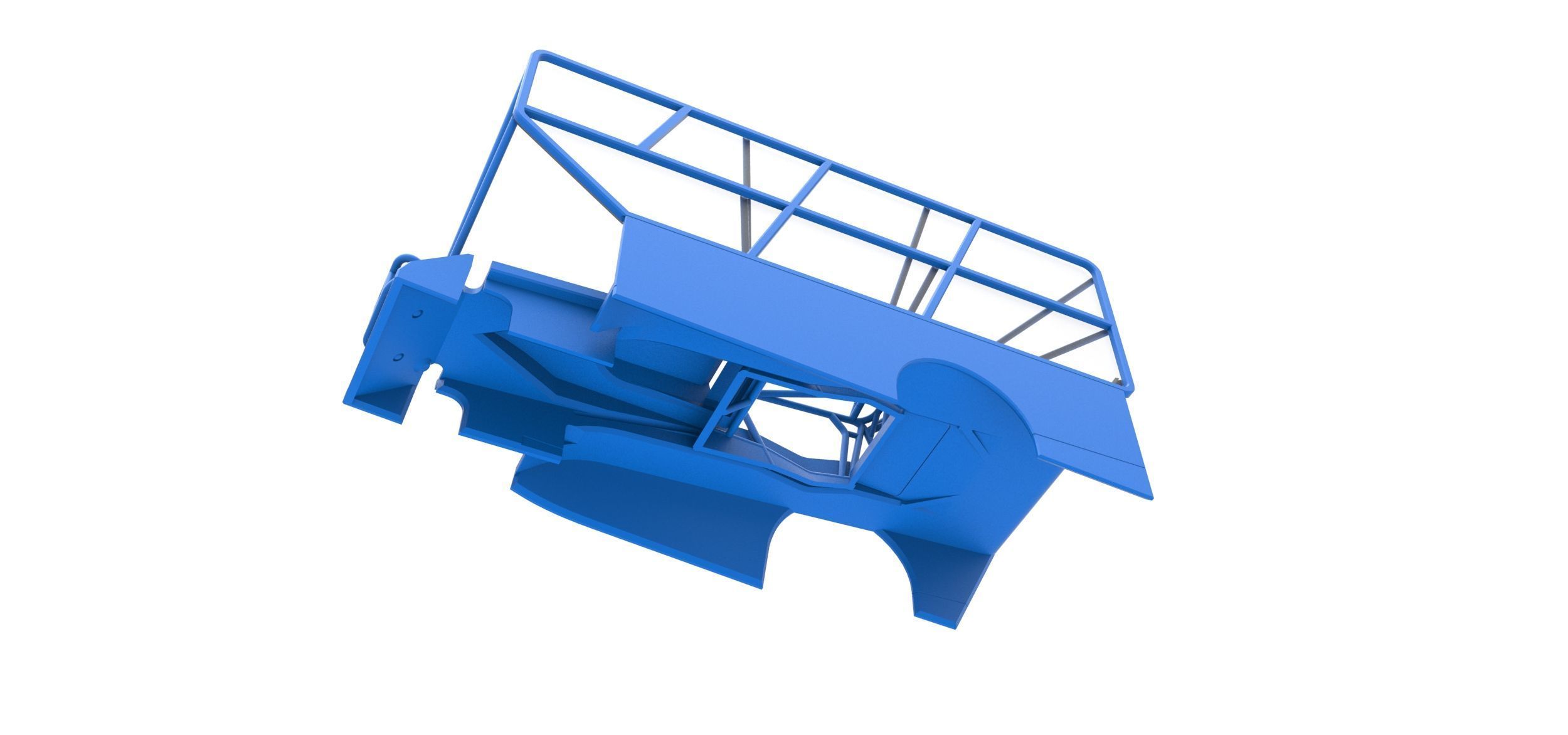 Shell of Northeast Dirt Modified with side wing Scale 1 to 25 3D print model_2