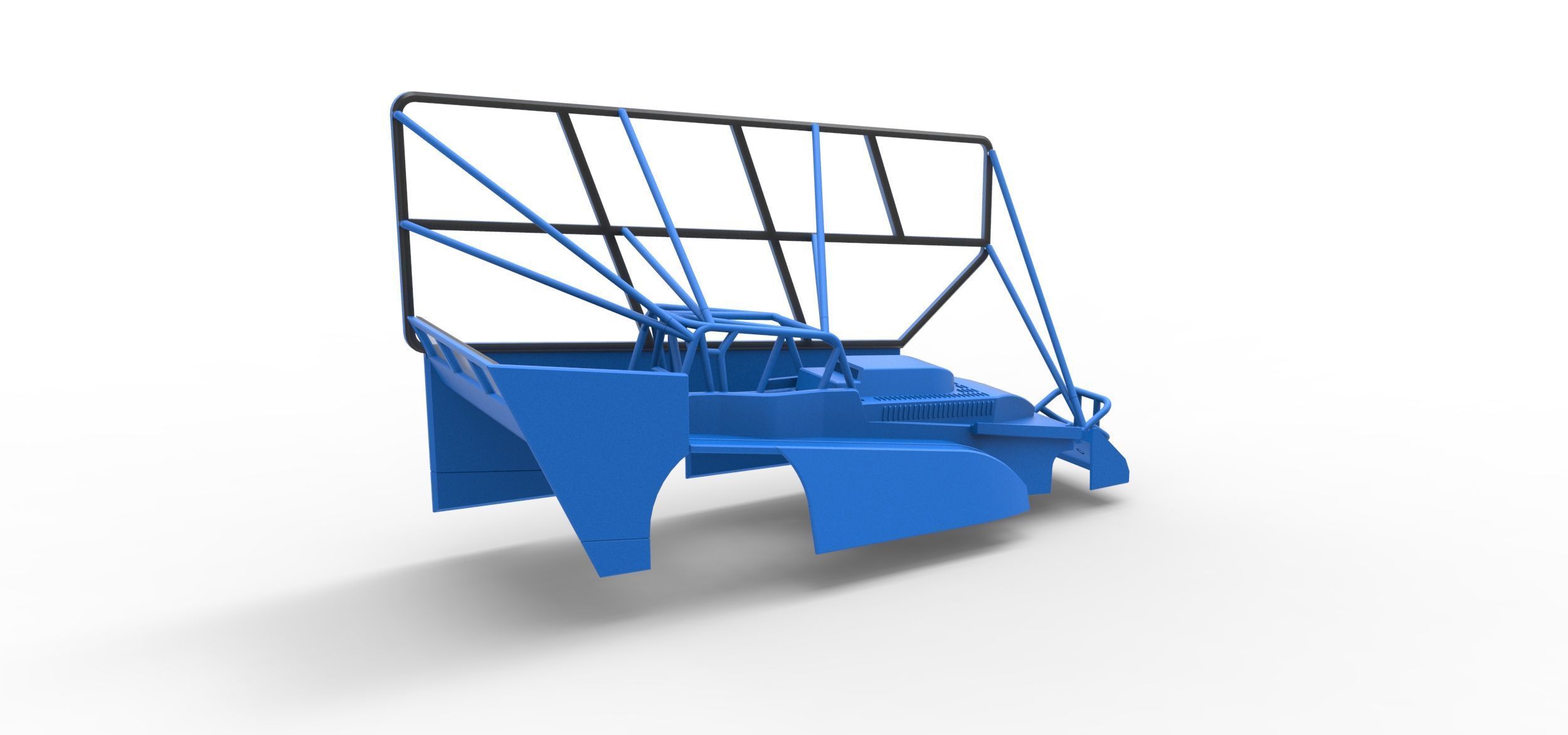 Shell of Northeast Dirt Modified with side wing Scale 1 to 25 3D print model_13