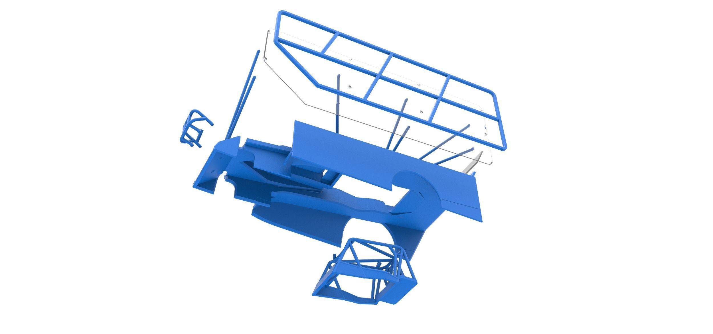 Shell of Northeast Dirt Modified with side wing Scale 1 to 25 3D print model_20