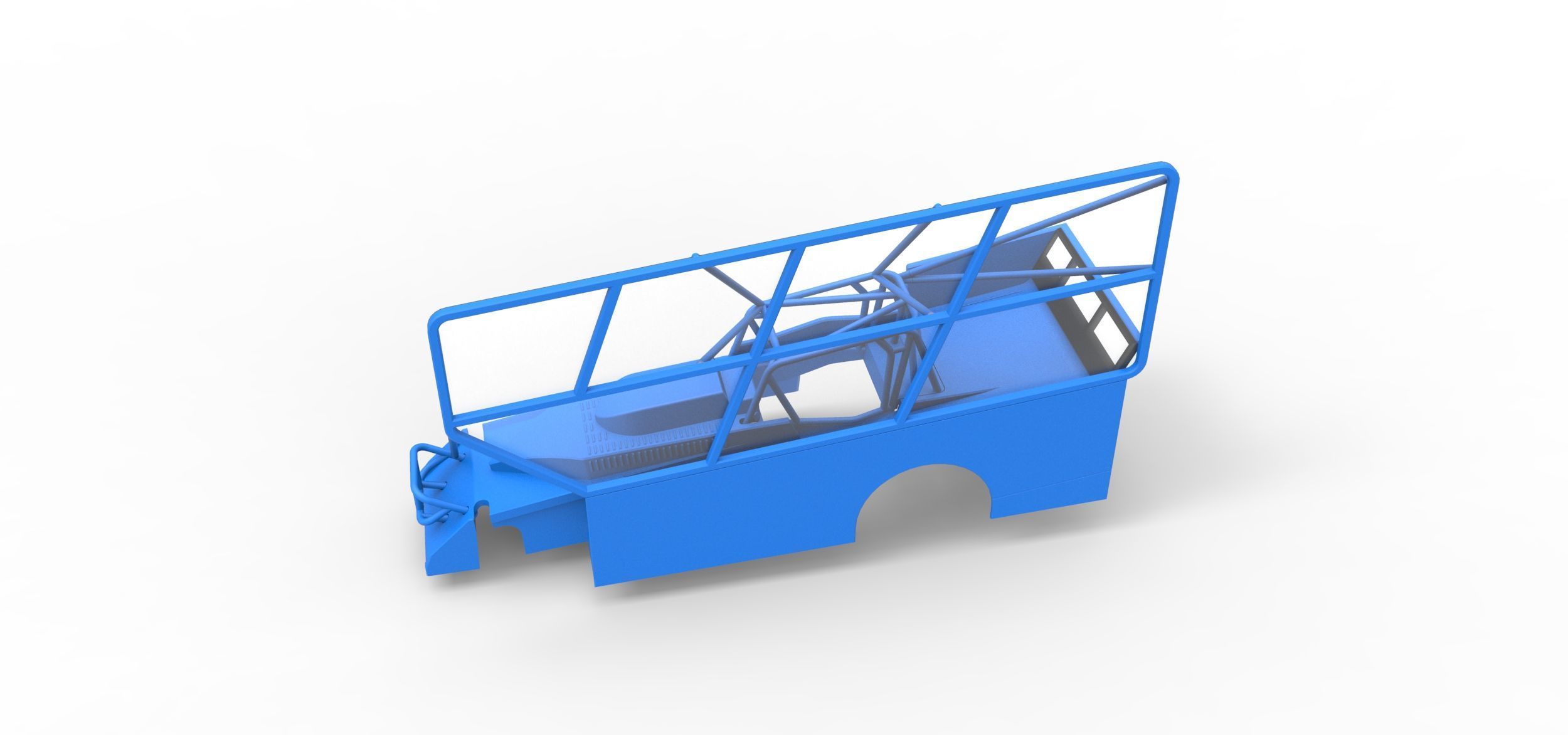 Shell of Northeast Dirt Modified with side wing Scale 1 to 25 3D print model_1