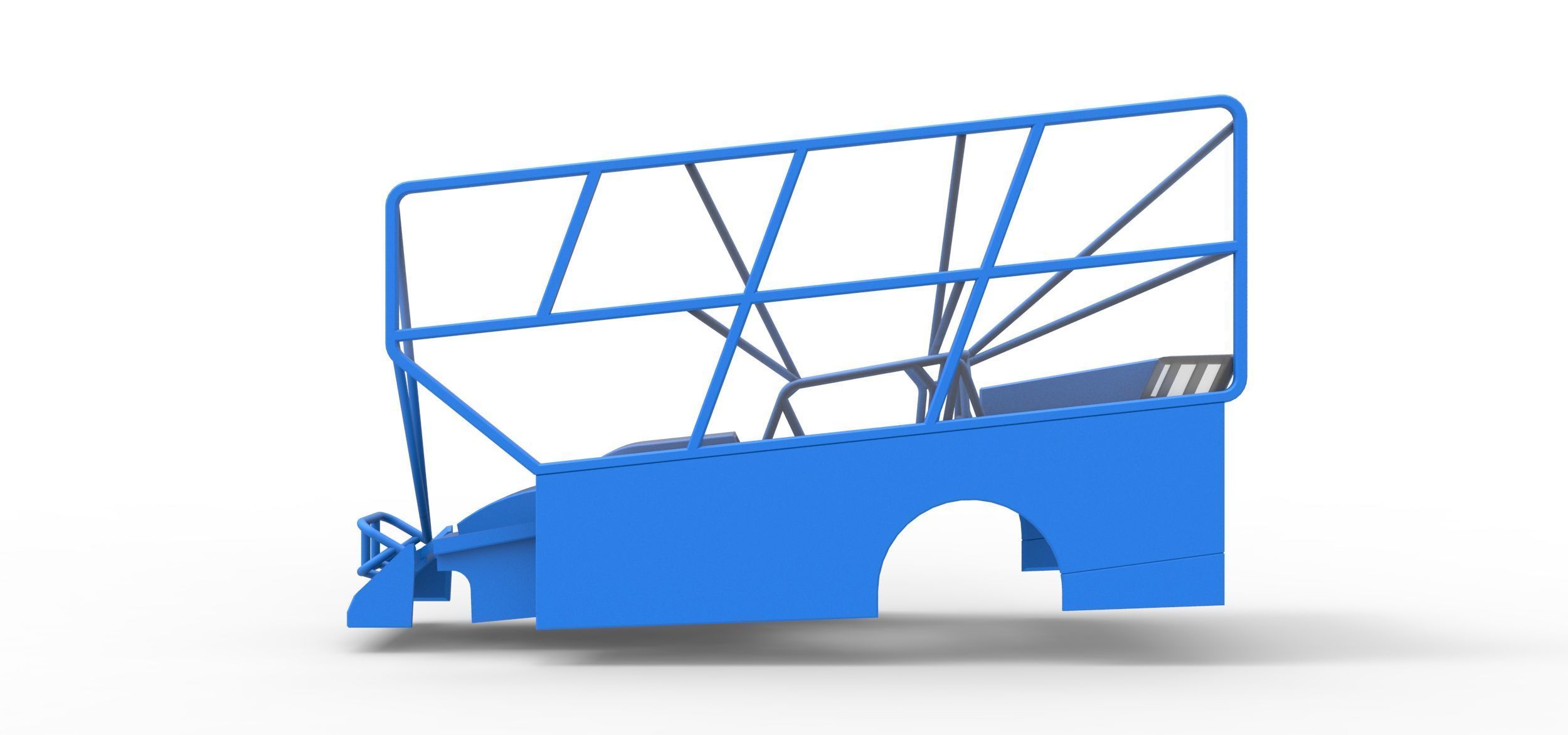 Shell of Northeast Dirt Modified with side wing Scale 1 to 25 3D print model_6