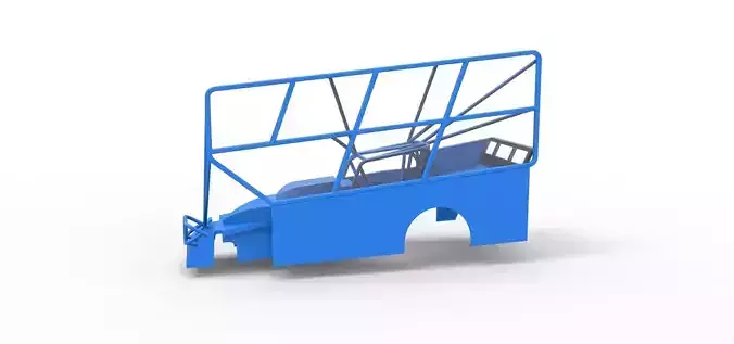 Shell of Northeast Dirt Modified with side wing Scale 1 to 25 3D print model