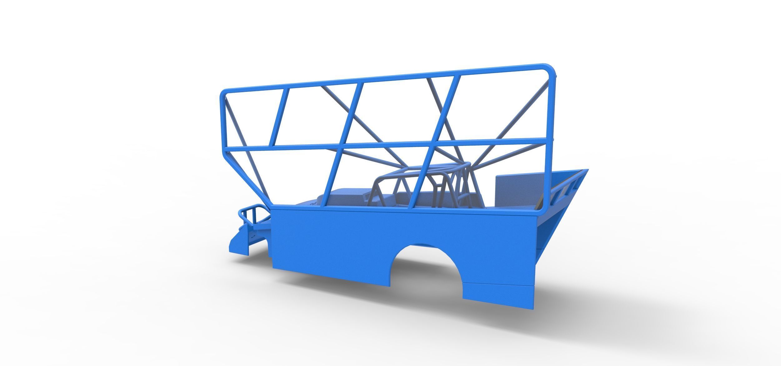 Shell of Northeast Dirt Modified with side wing Scale 1 to 25 3D print model_9