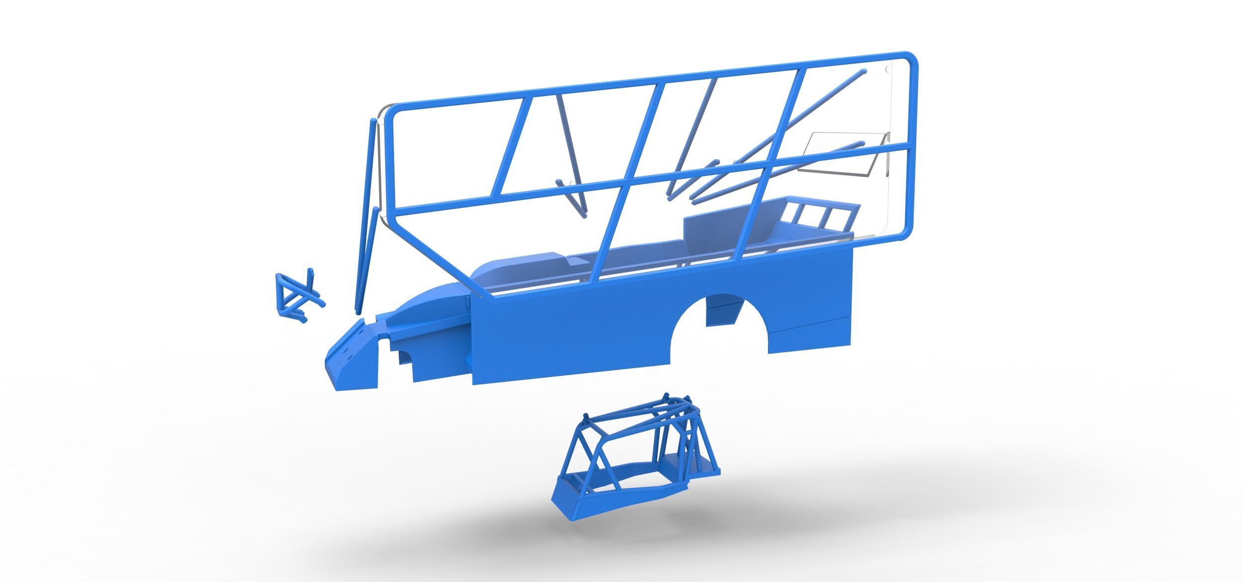 Shell of Northeast Dirt Modified with side wing Scale 1 to 25 3D print model_18