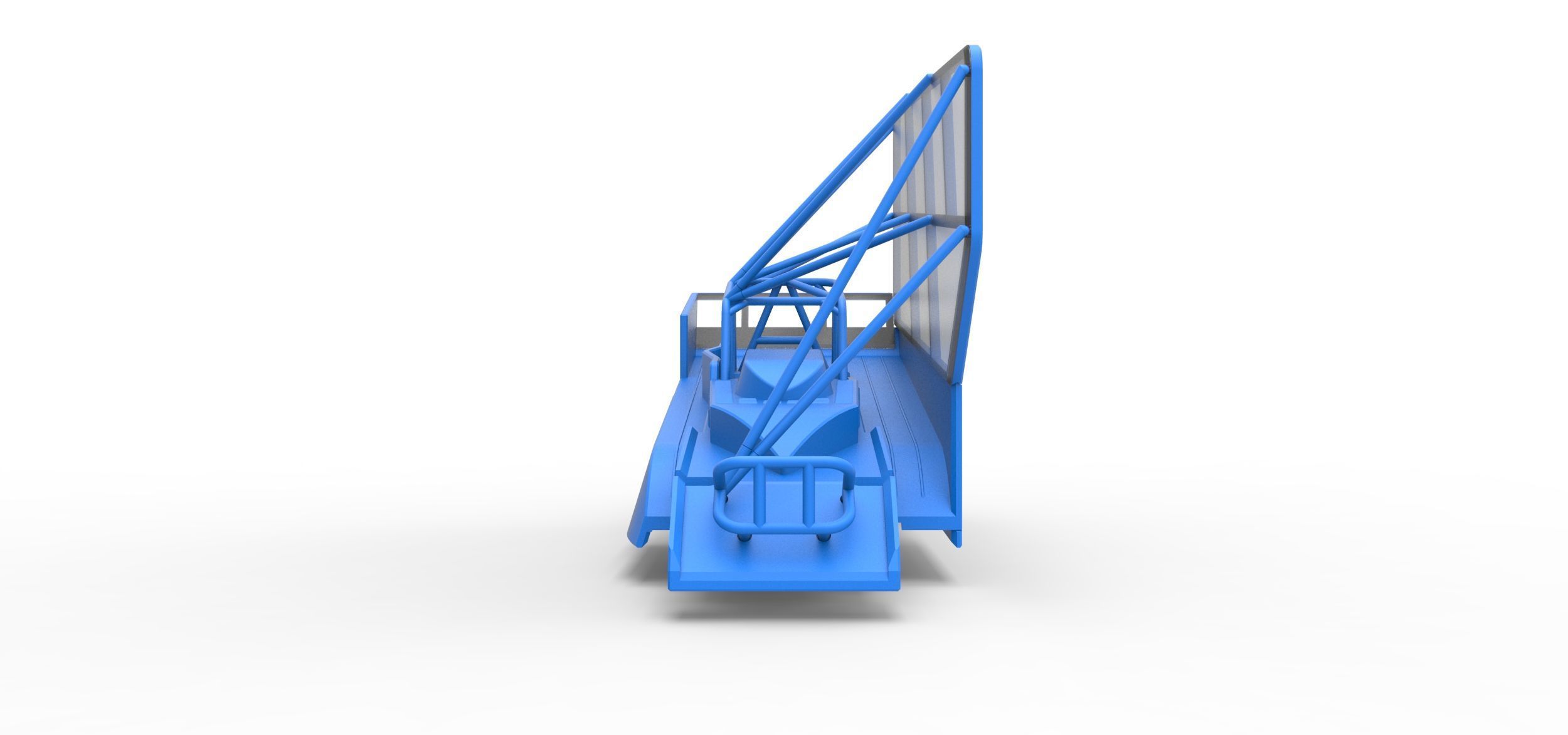 Shell of Northeast Dirt Modified with side wing Scale 1 to 25 3D print model_4