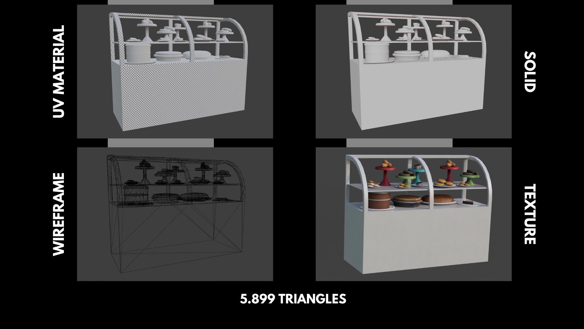 Optimized Bakery Asset Bundle Low-poly 3D model_5