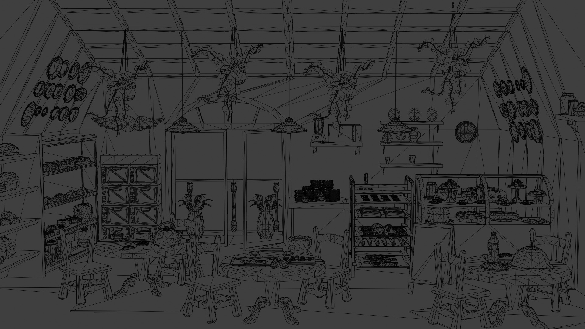 Optimized Bakery Asset Bundle Low-poly 3D model_17