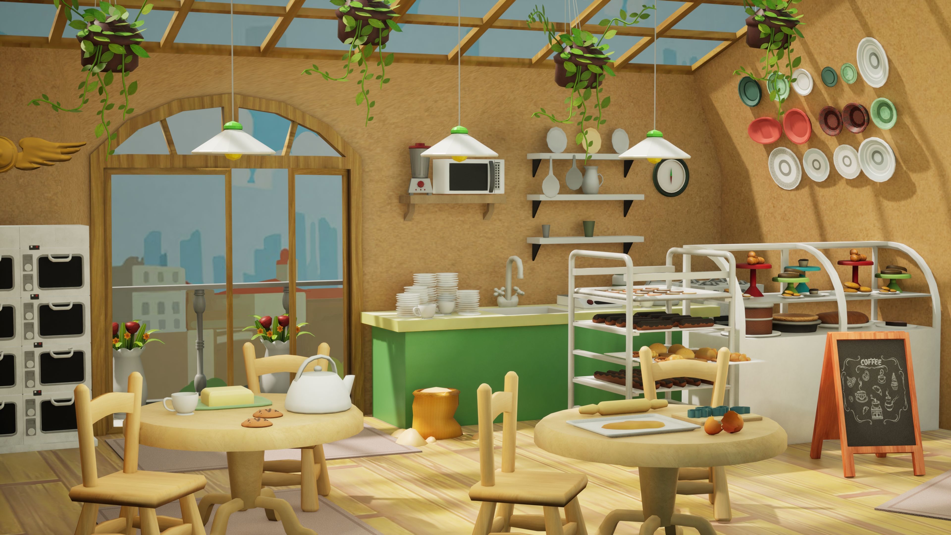 Optimized Bakery Asset Bundle Low-poly 3D model_1