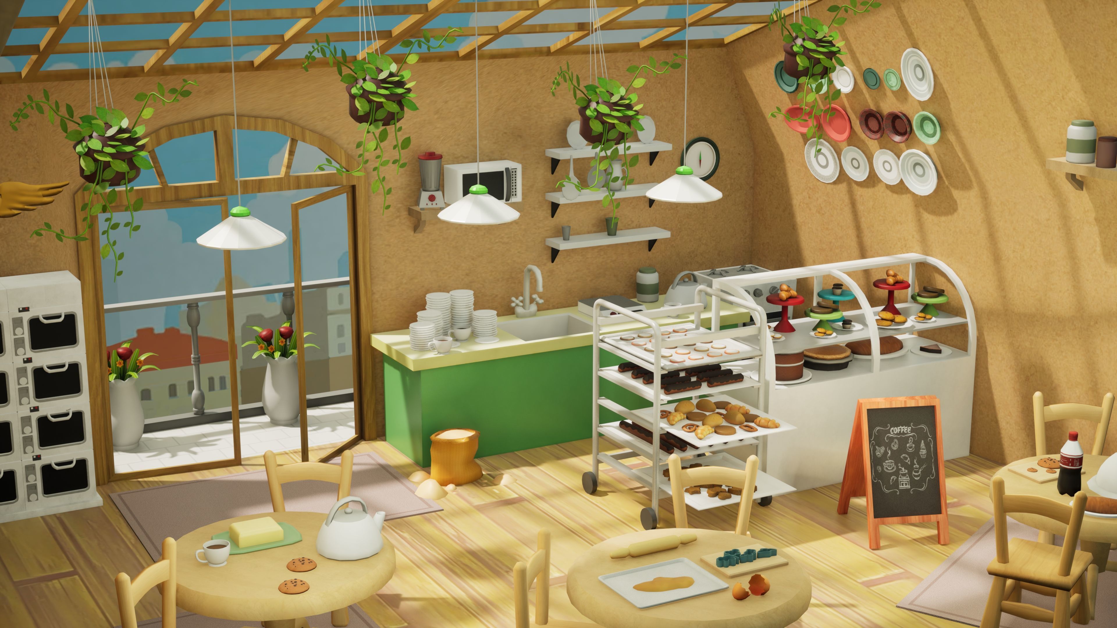 Optimized Bakery Asset Bundle Low-poly 3D model_3