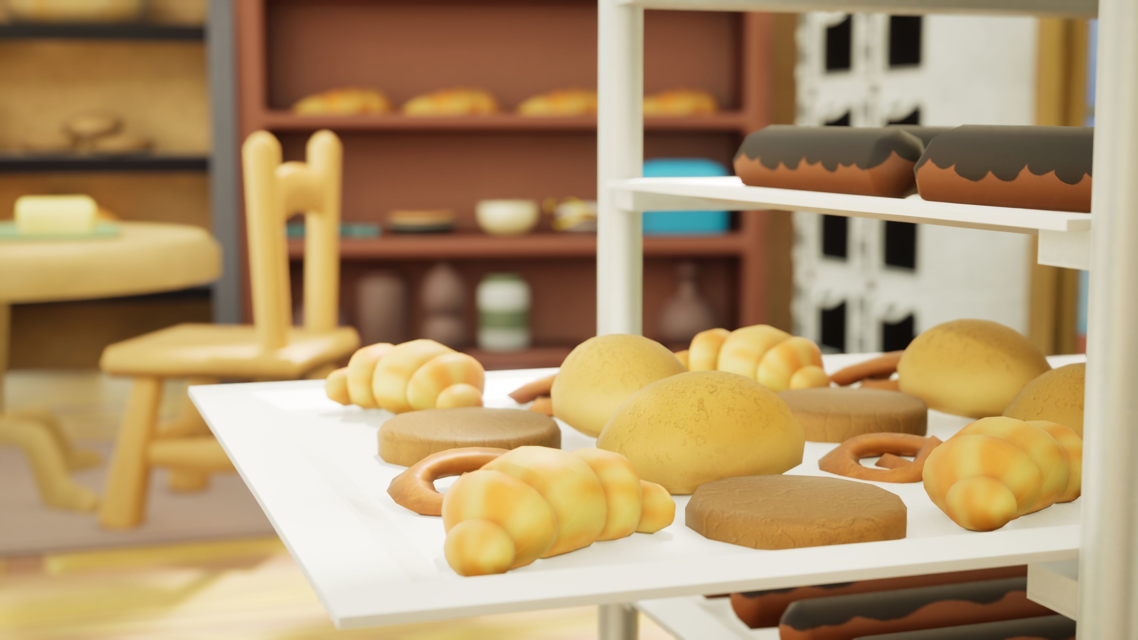 Optimized Bakery Asset Bundle Low-poly 3D model_21