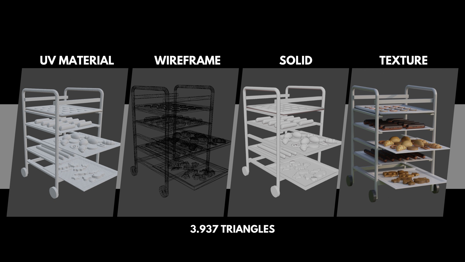Optimized Bakery Asset Bundle Low-poly 3D model_8