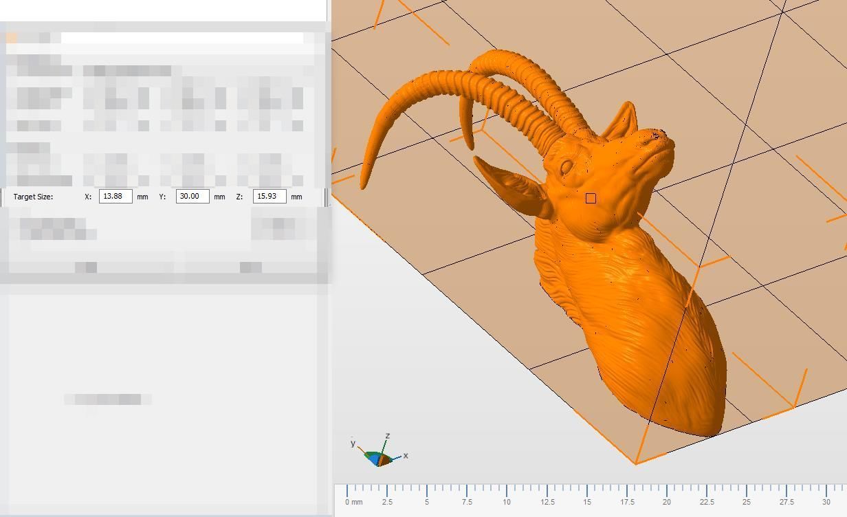 Sable Black Antelope bust 3D print model_20