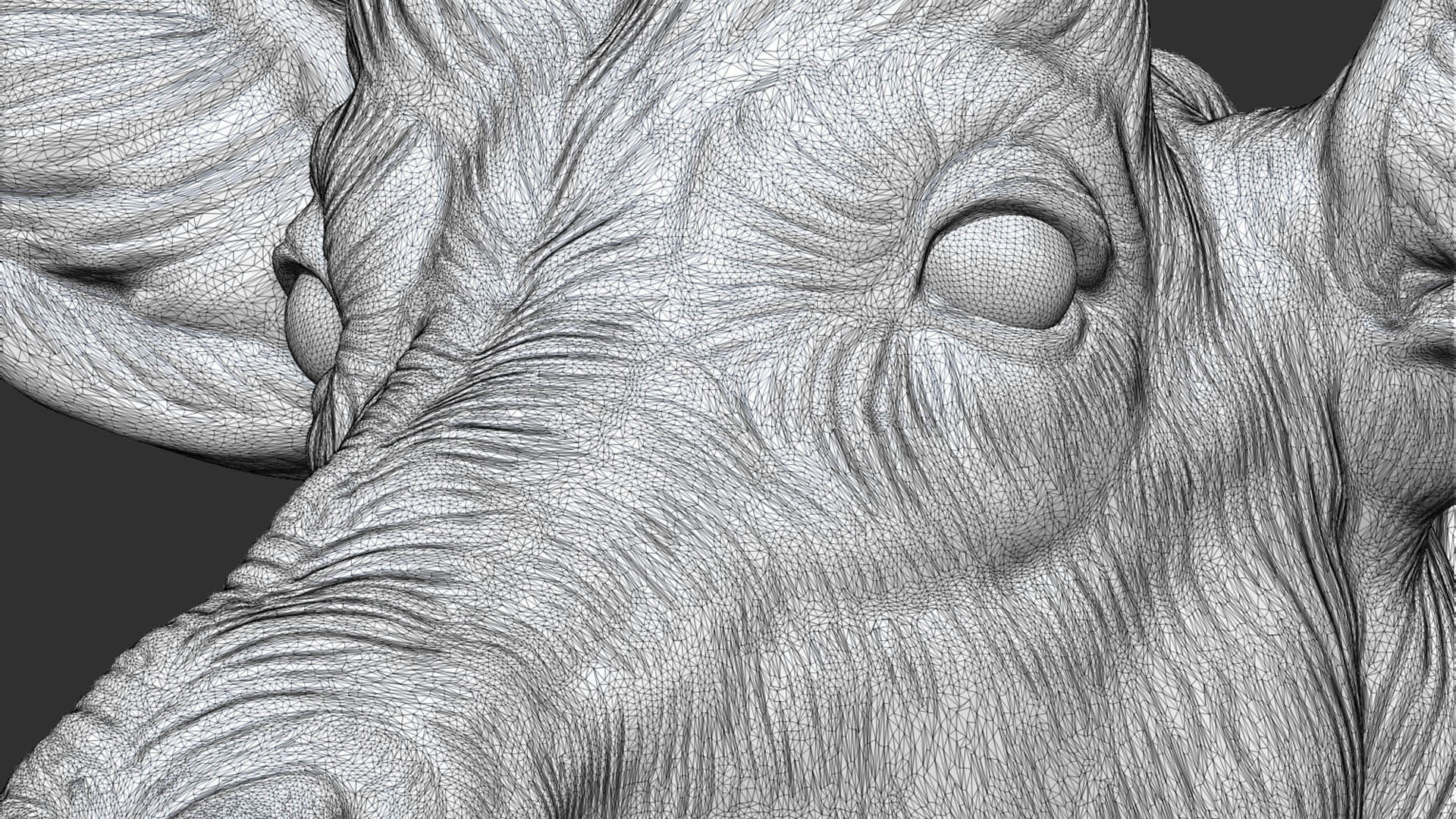 Sable Black Antelope bust 3D print model_19