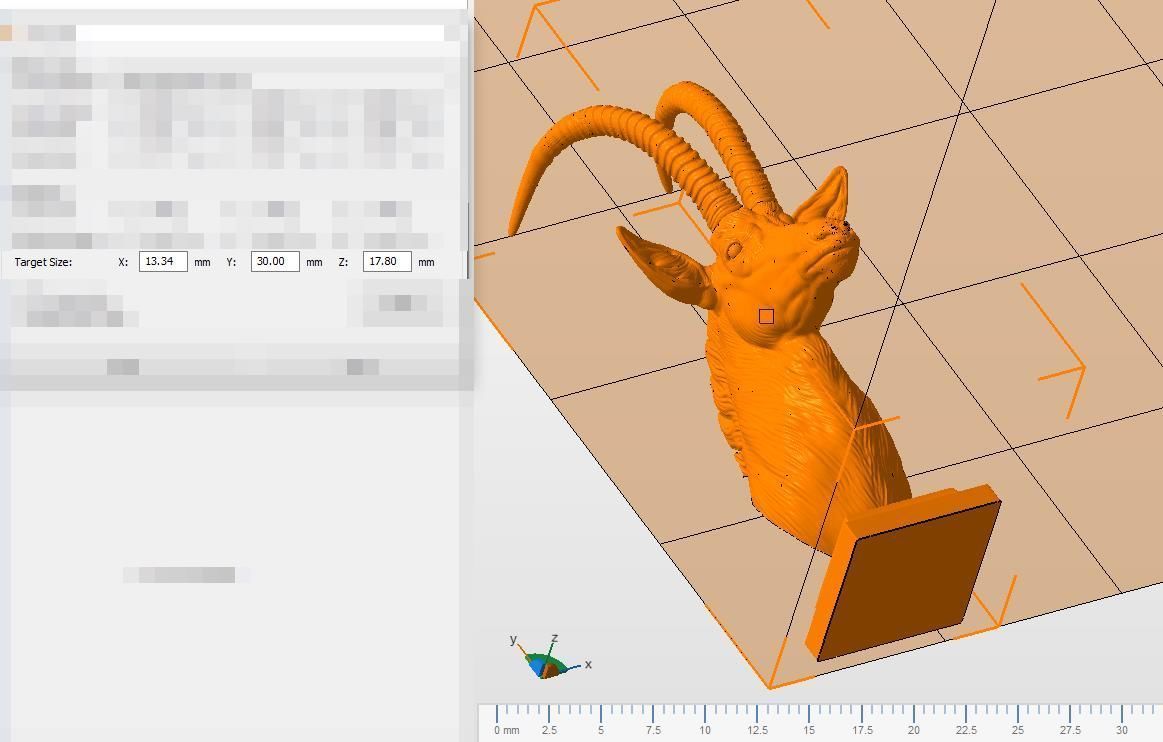 Sable Black Antelope bust 3D print model_21