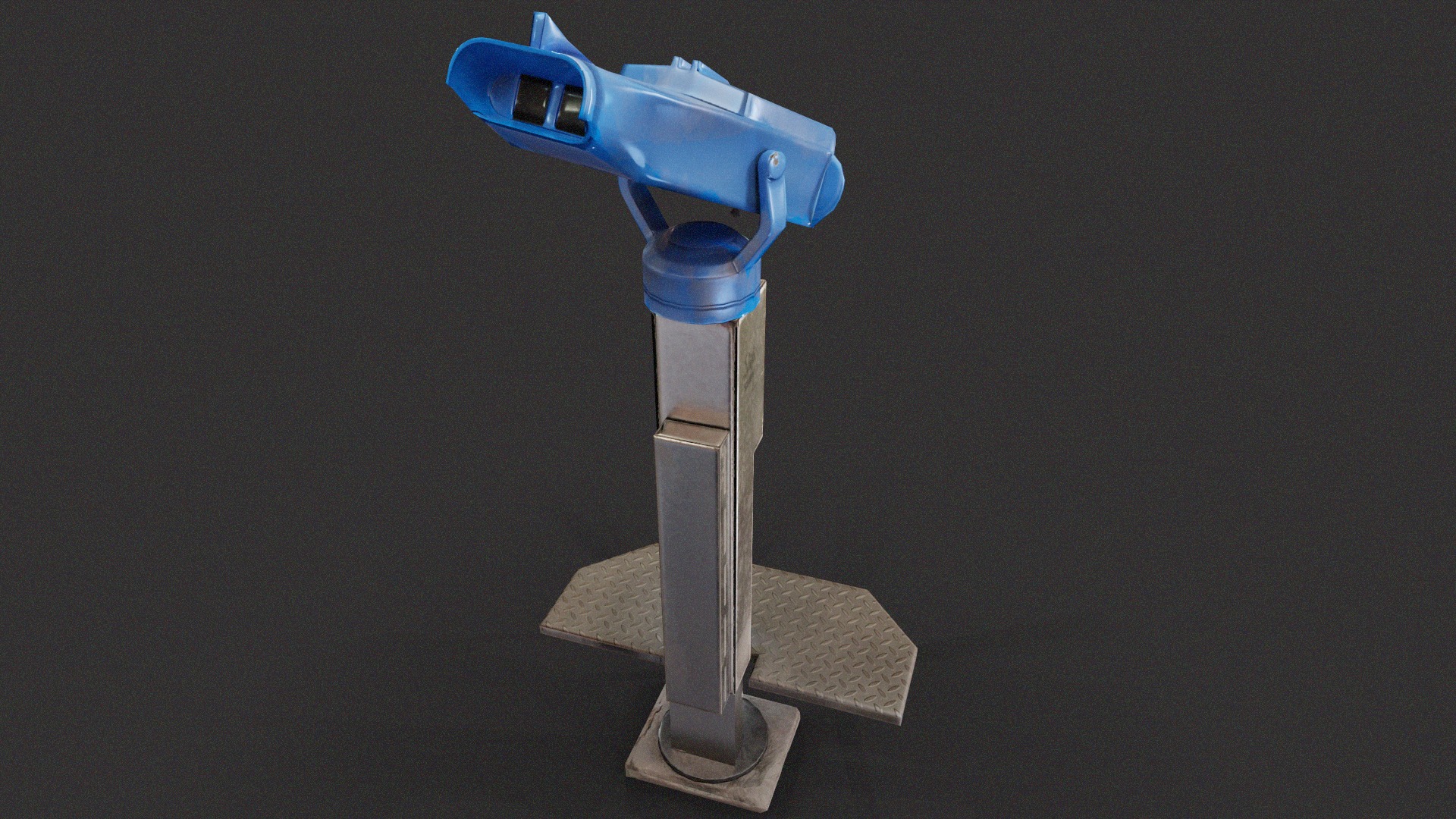 Panorama Coin-operated Binocular Low-poly 3D model_3