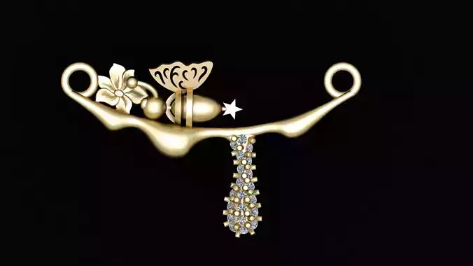 PRECIOUS CHARMS PENDANT 3D PRINTABLE MODEL 3D print model