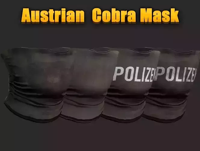 Austrian Army Cobra Military Mask and Tactical GTA FIVEM Low-poly 3D model