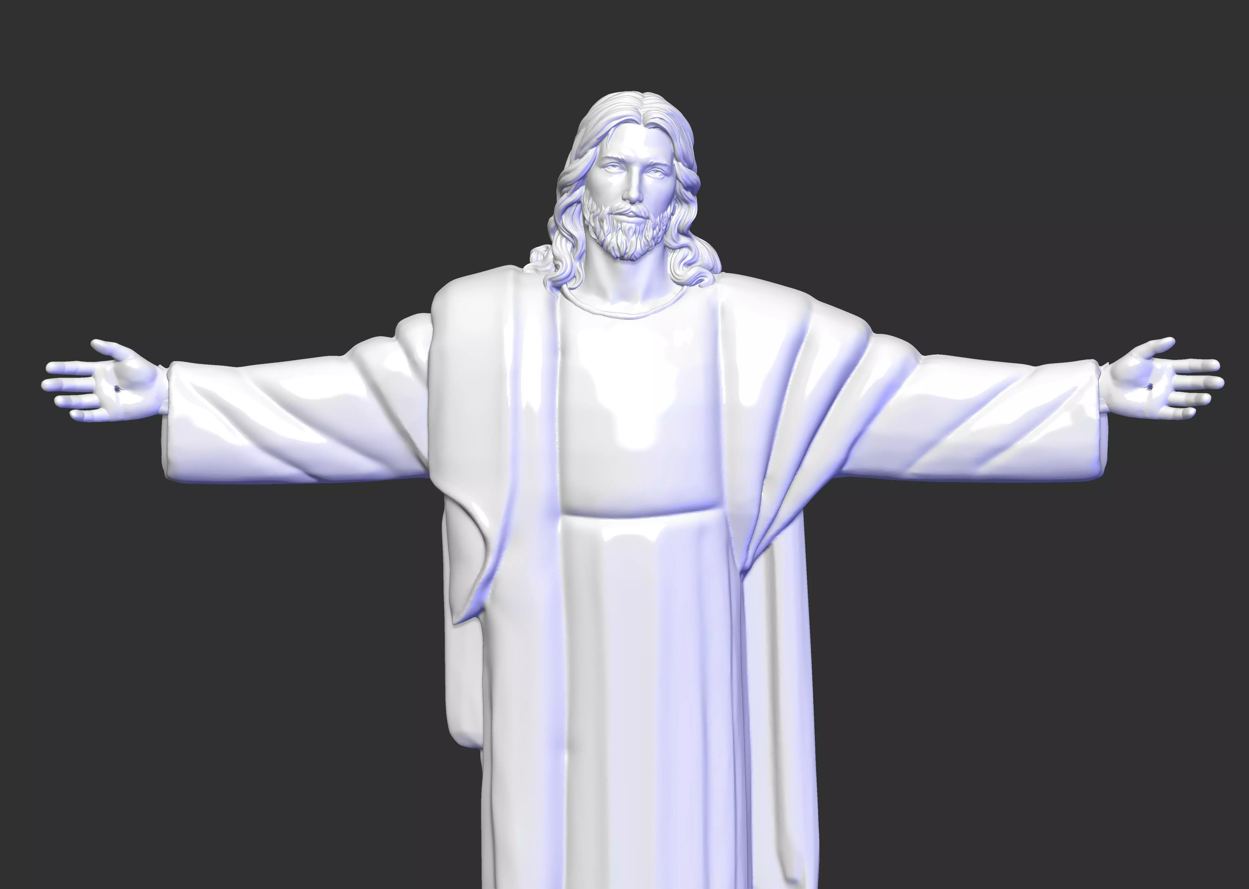 Jesus christ statue 3D print model_0