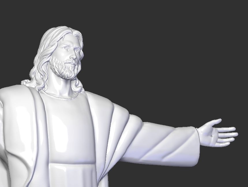 Jesus christ statue 3D print model_25