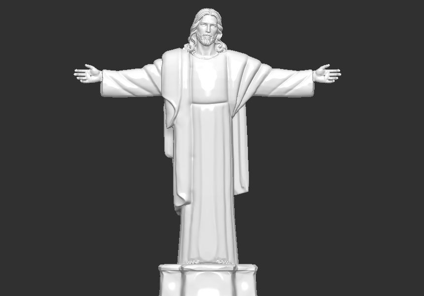 Jesus christ statue 3D print model_10