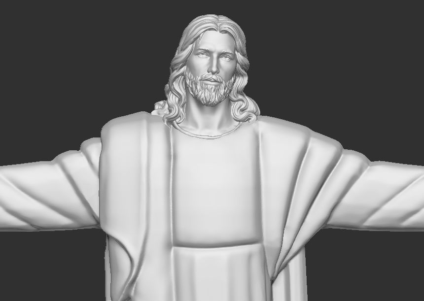 Jesus christ statue 3D print model_8