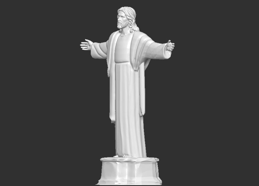 Jesus christ statue 3D print model_19