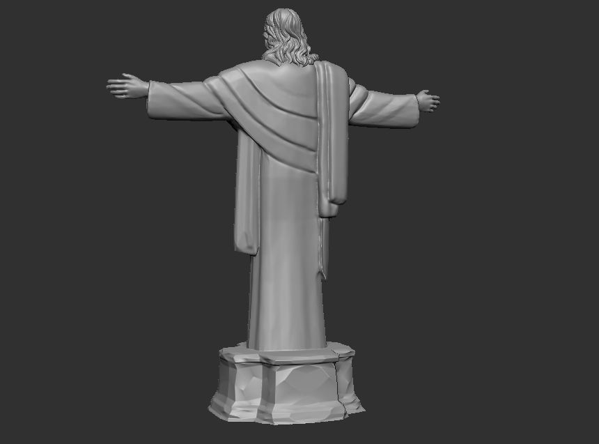 Jesus christ statue 3D print model_9