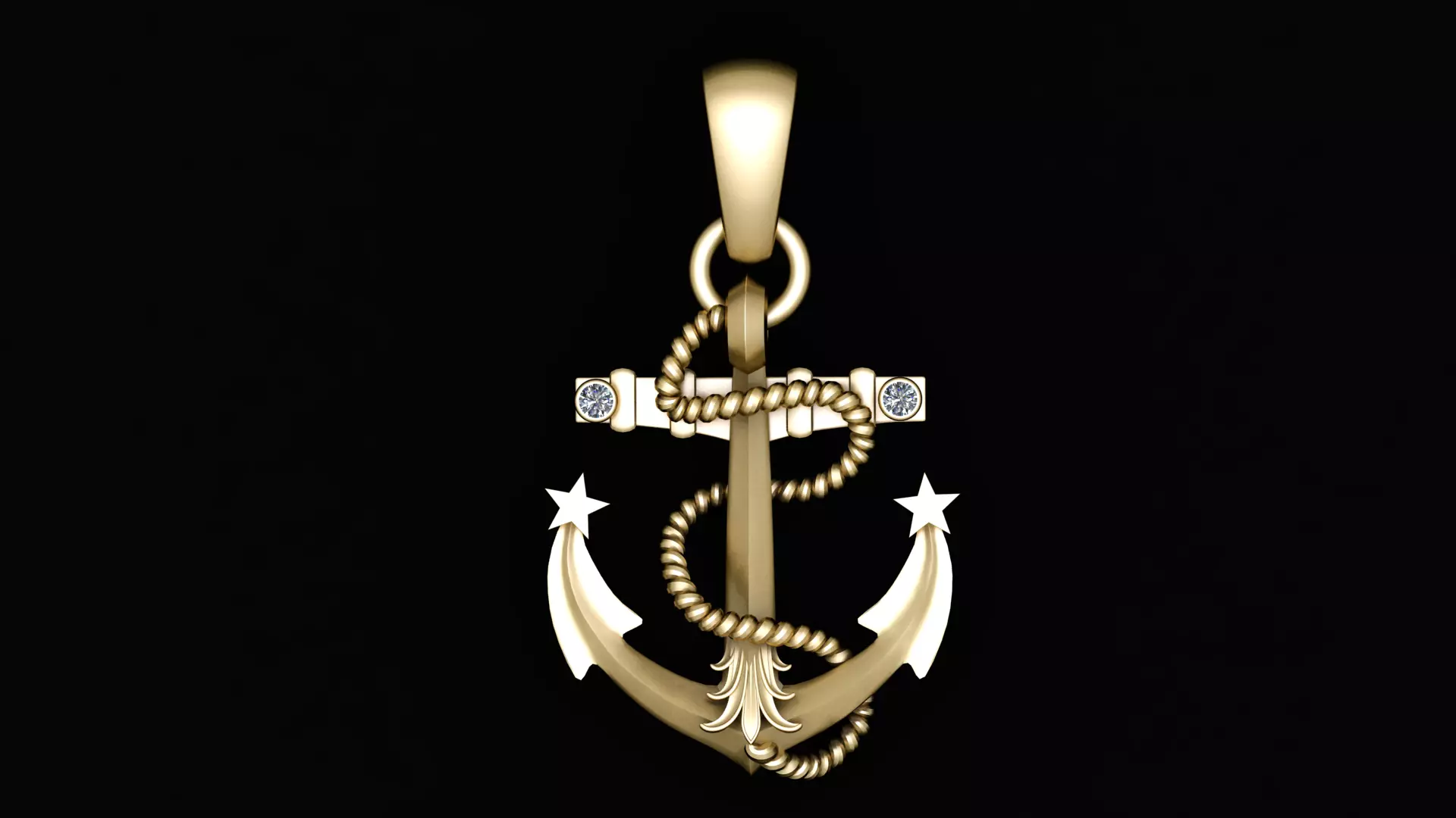 ANCHOR PENDANT 3D PRINTABLE MODEL 3D print model