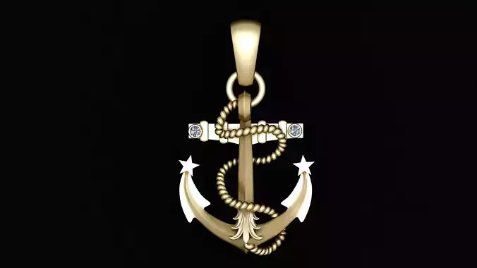 ANCHOR PENDANT 3D PRINTABLE MODEL
