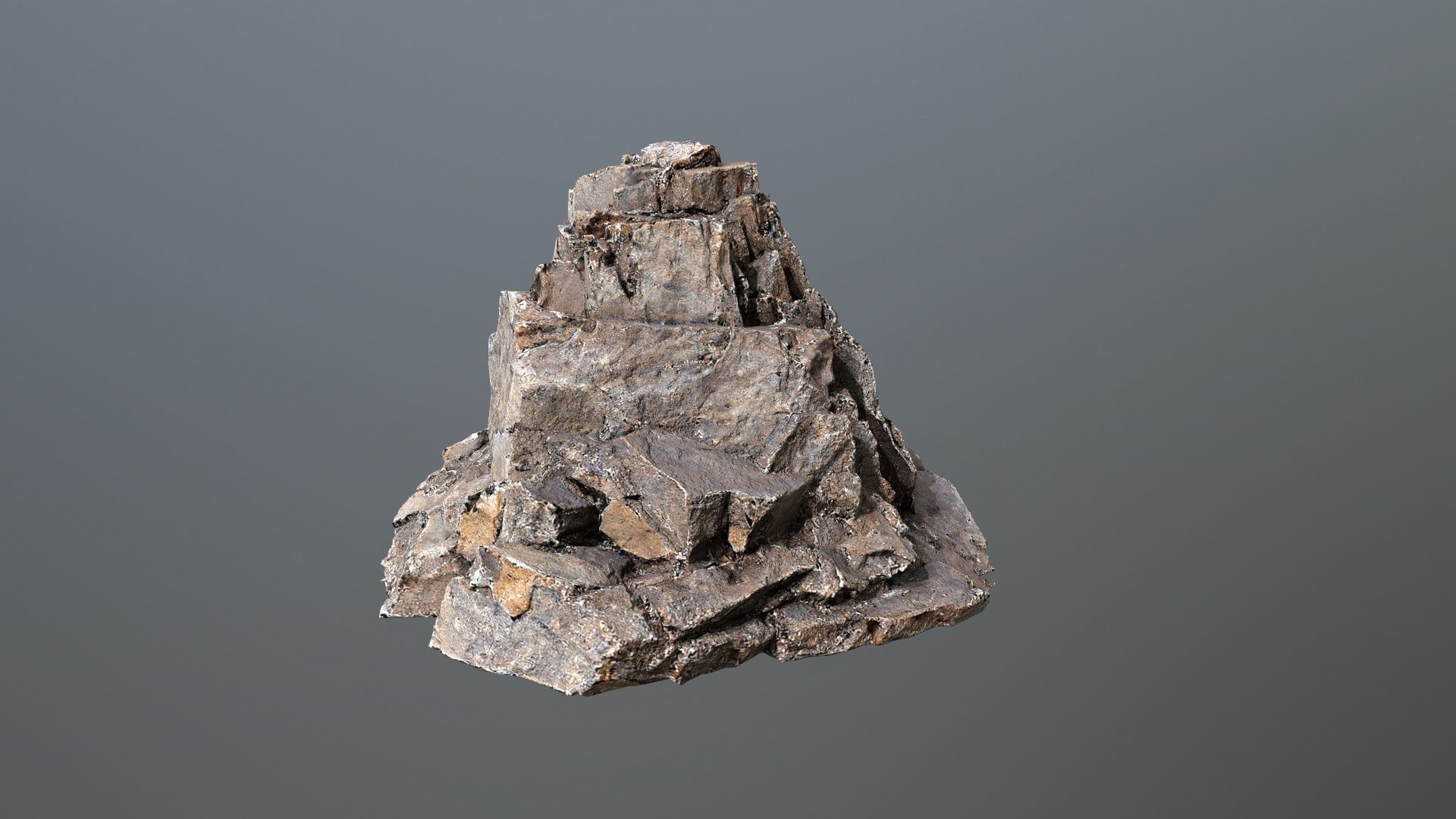 desert rocks Low-poly 3D model_10