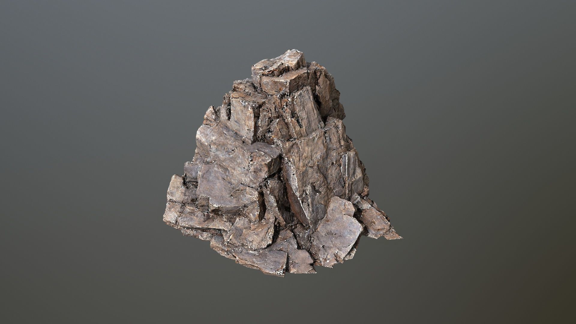 desert rocks Low-poly 3D model_13