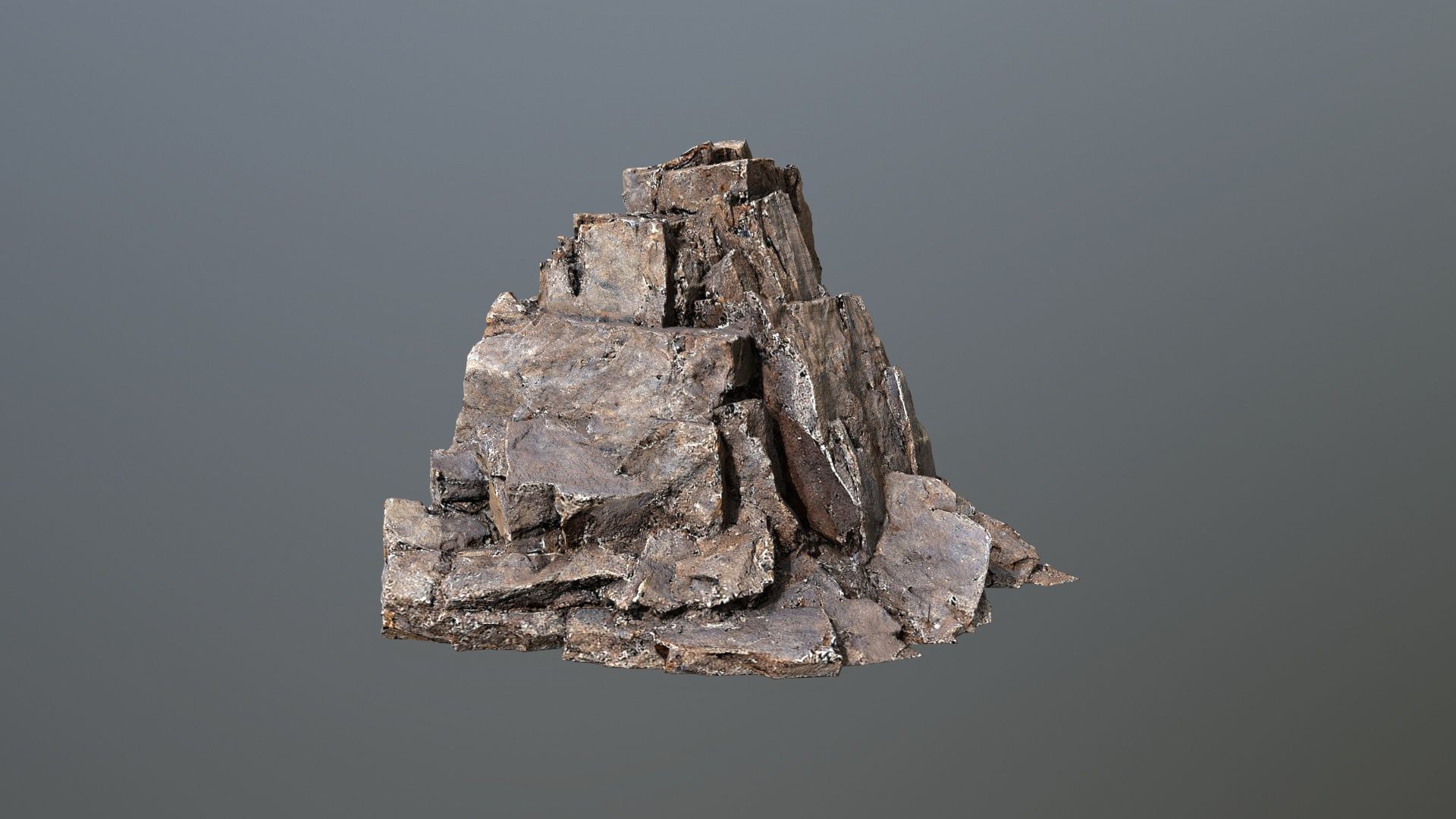 desert rocks Low-poly 3D model_11