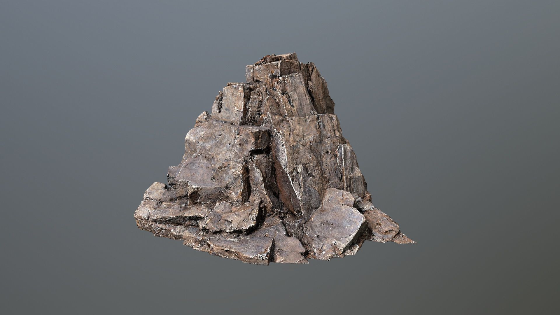 desert rocks Low-poly 3D model_2