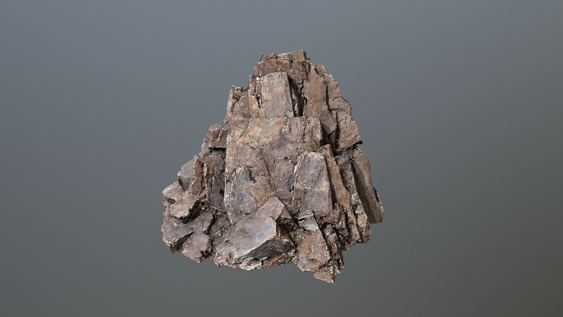 desert rocks Low-poly 3D model_3