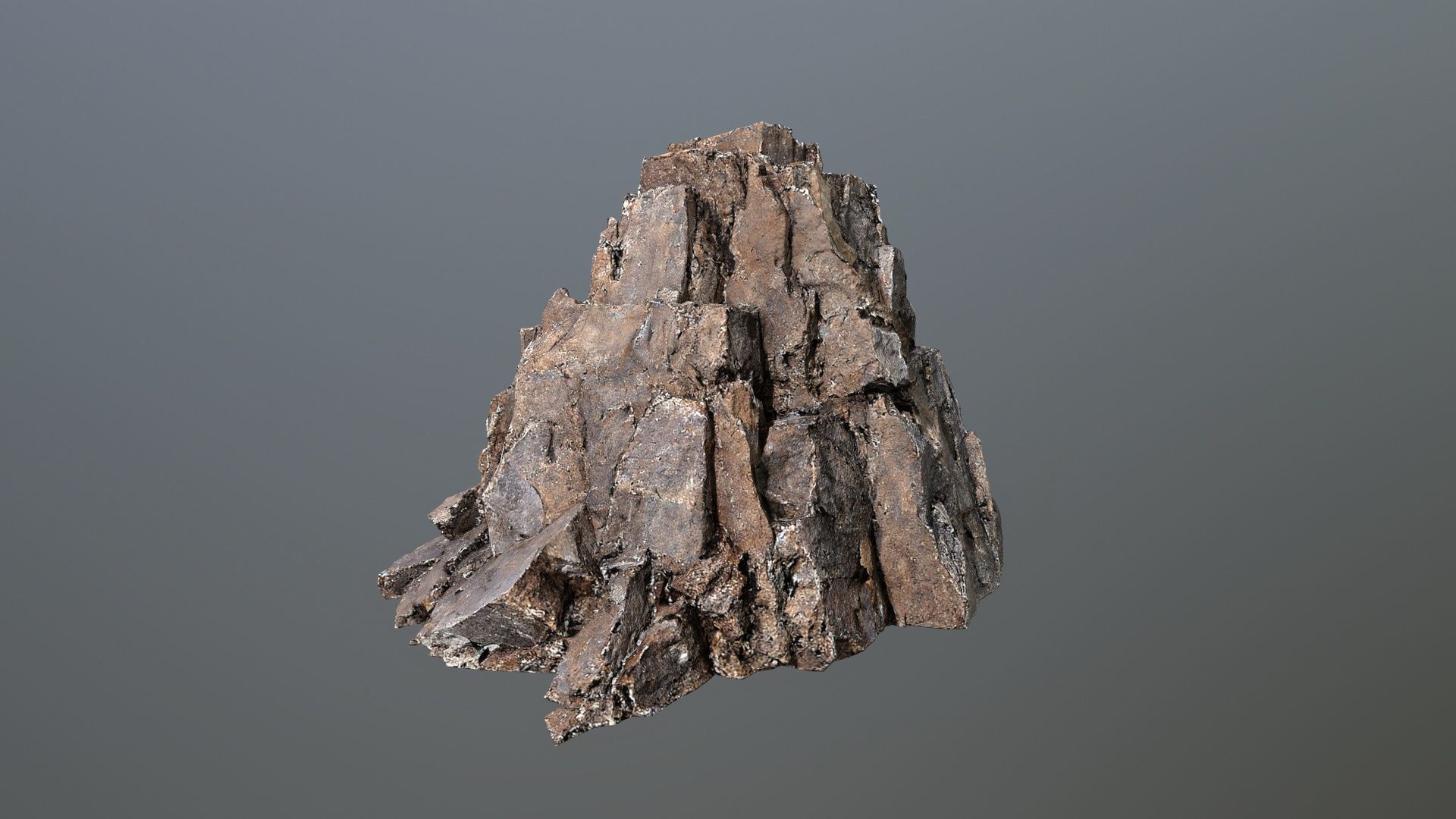 desert rocks Low-poly 3D model_4