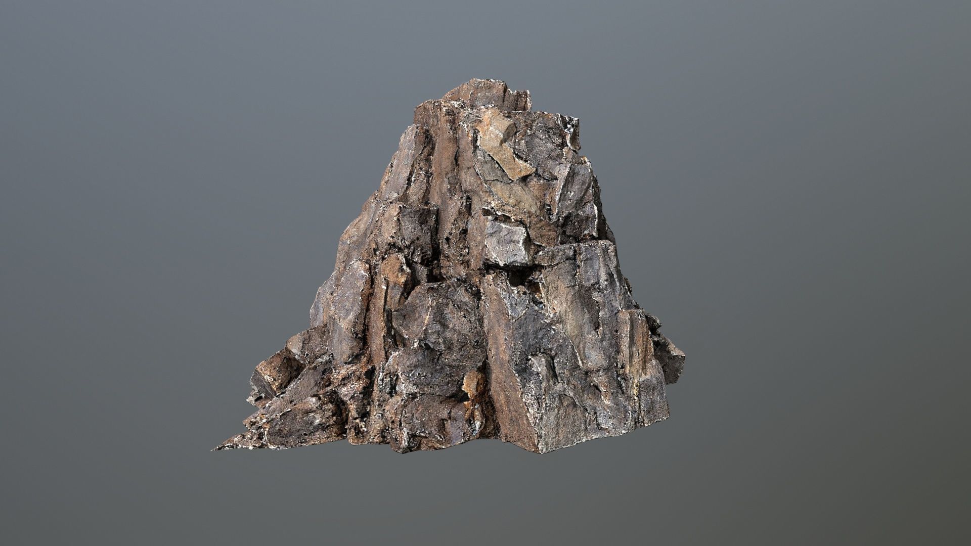 desert rocks Low-poly 3D model_5