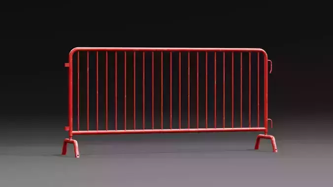Steel Barrier PBR Game-Ready