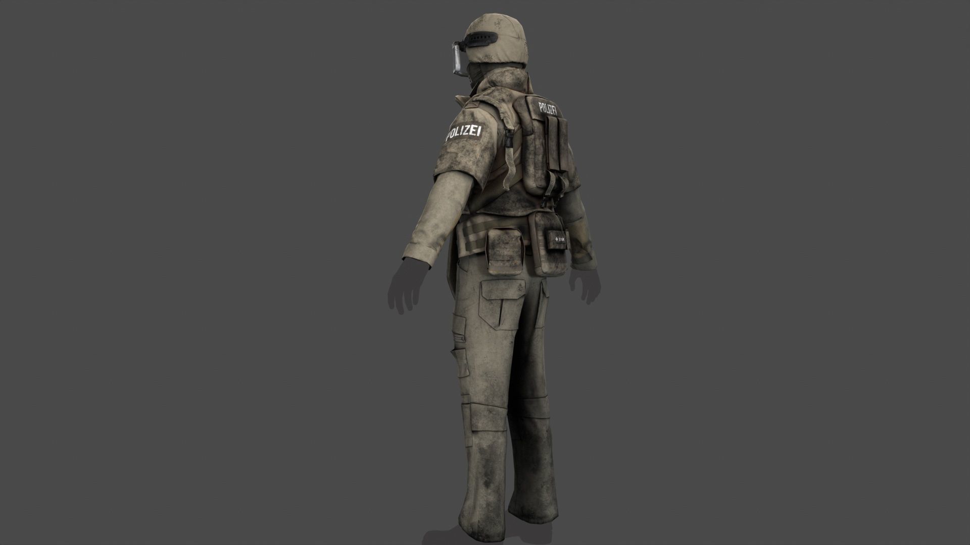 Austrian Cobra Military Uniform Clean Dirty Versions  Complete  3D Model Collection_34