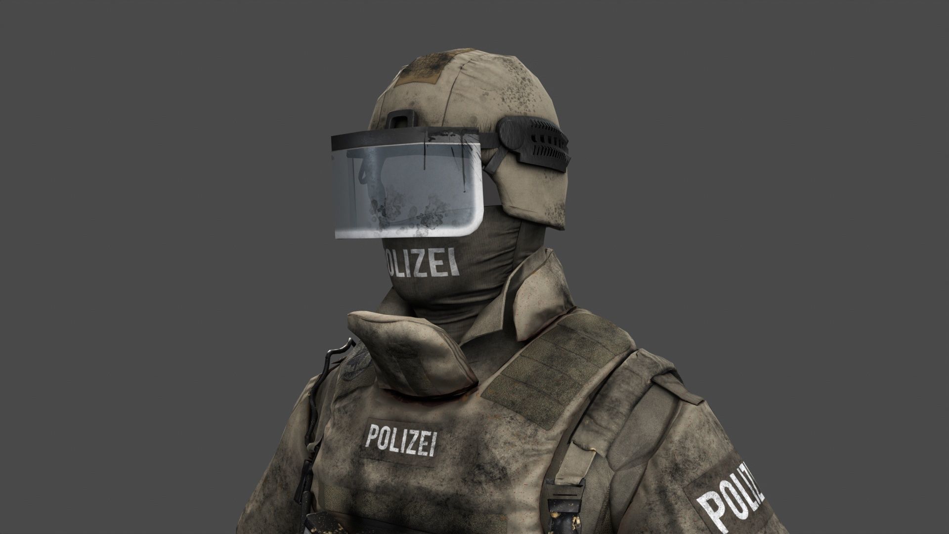 Austrian Cobra Military Uniform Clean Dirty Versions  Complete  3D Model Collection_25