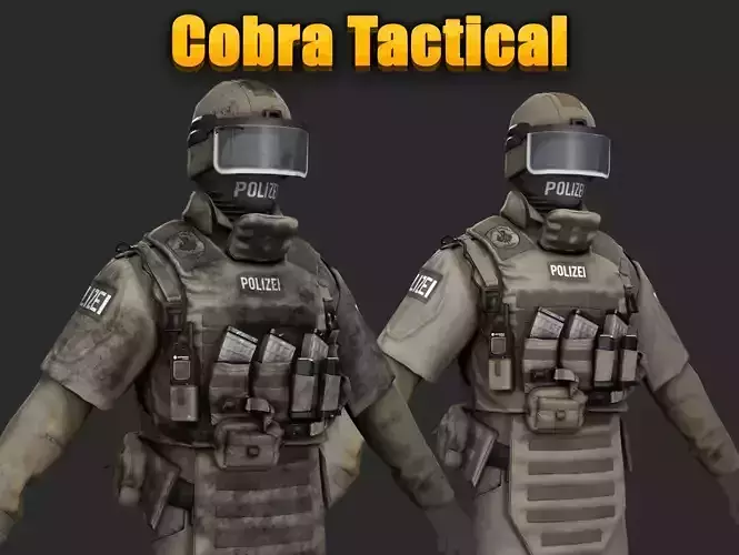 Austrian Cobra Military Uniform Clean Dirty Versions  Complete  3D Model Collection
