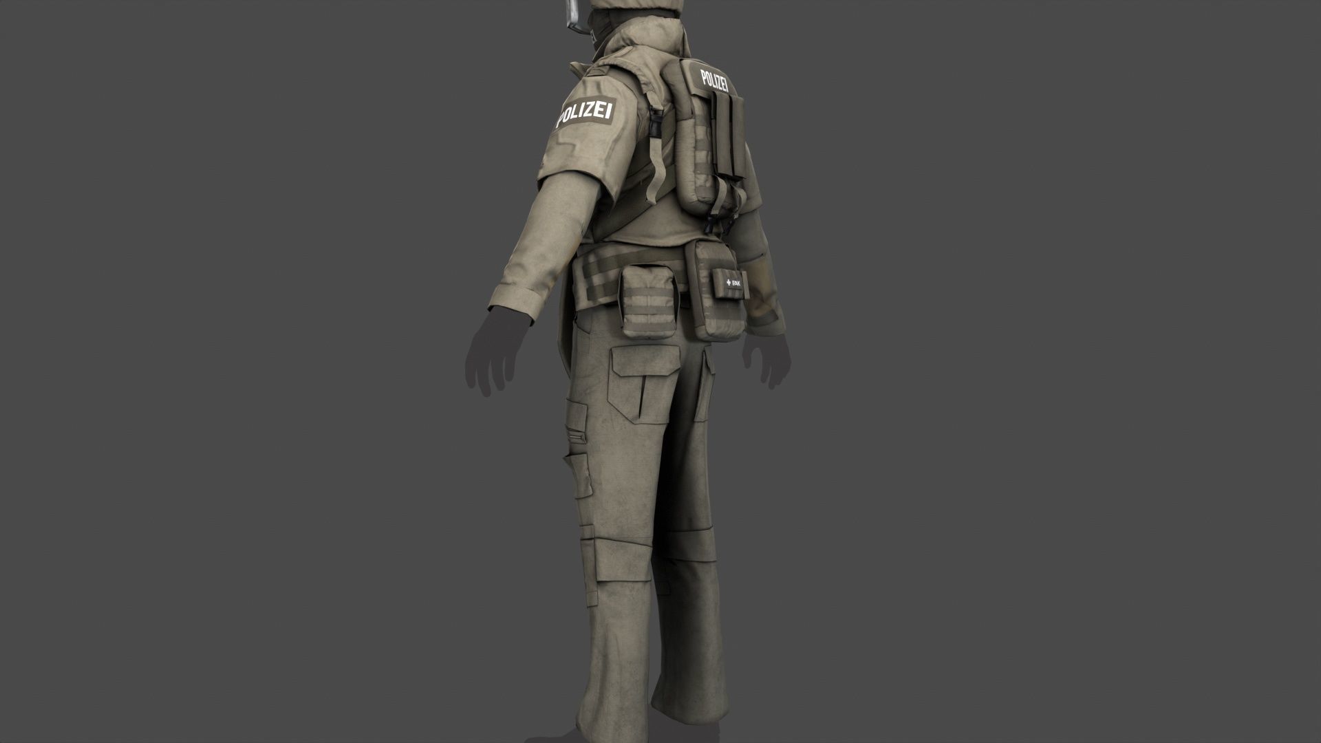 Austrian Cobra Military Uniform Clean Dirty Versions  Complete  3D Model Collection_40