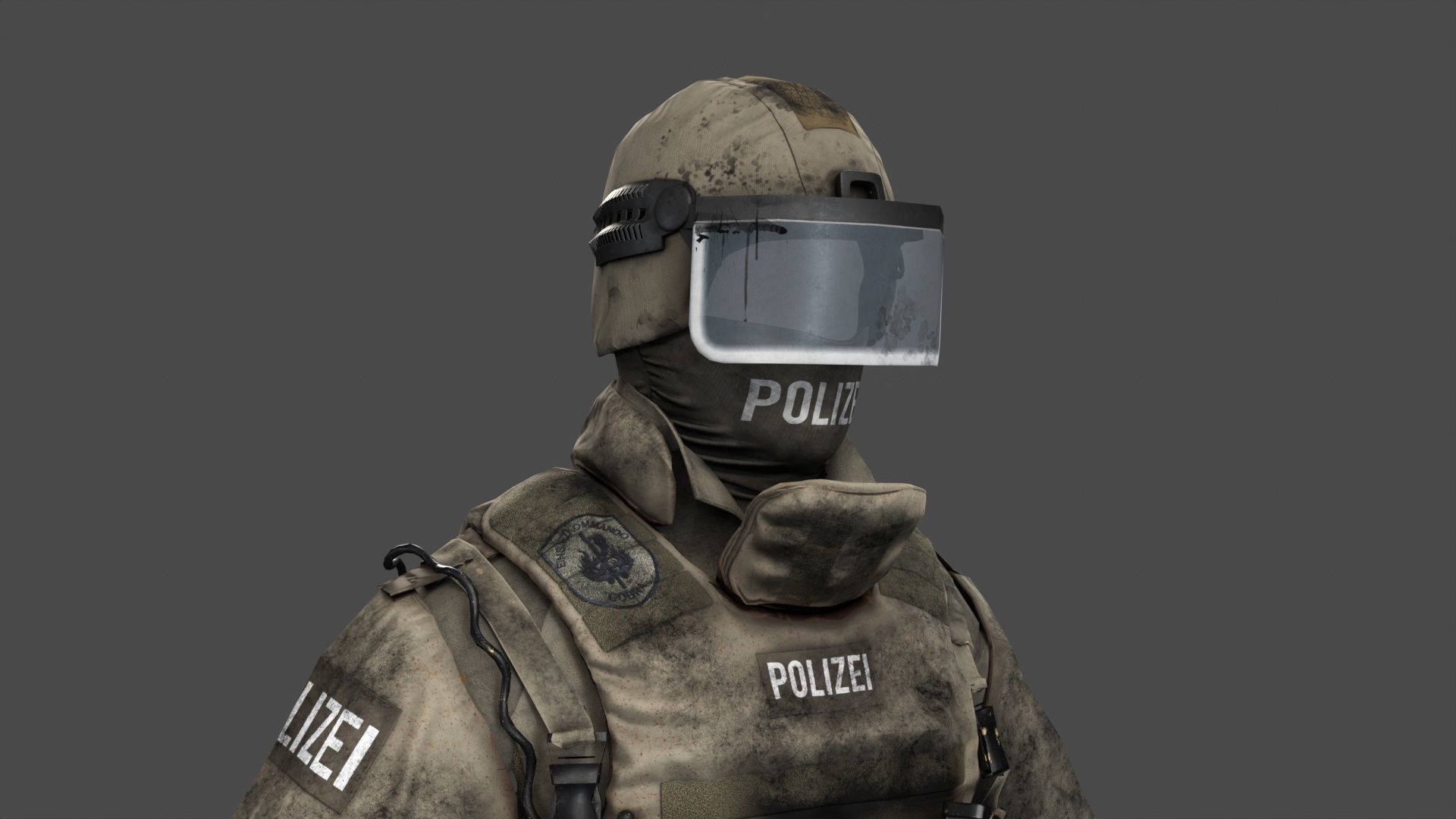 Austrian Cobra Military Uniform Clean Dirty Versions  Complete  3D Model Collection_21