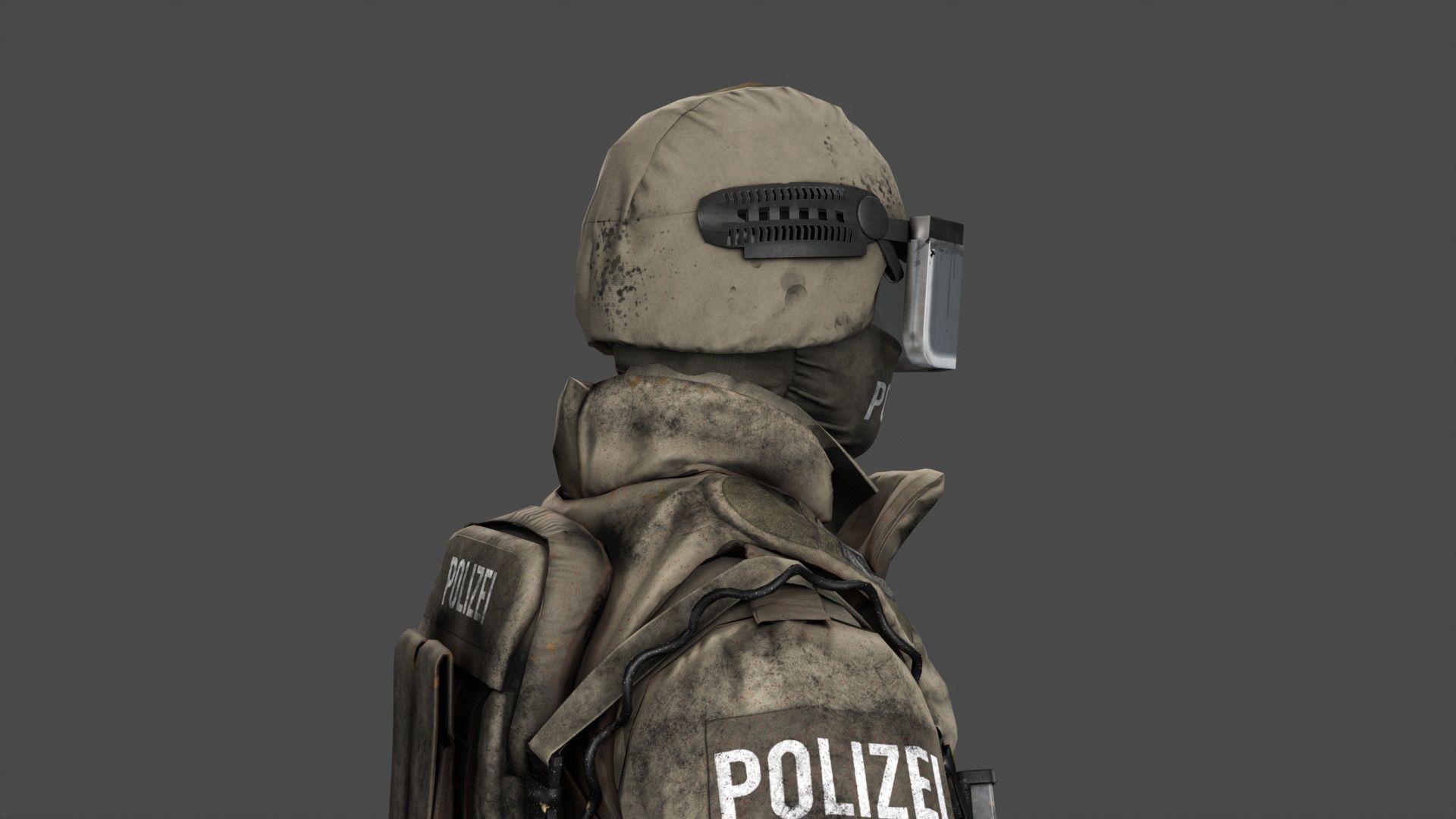 Austrian Cobra Military Uniform Clean Dirty Versions  Complete  3D Model Collection_22