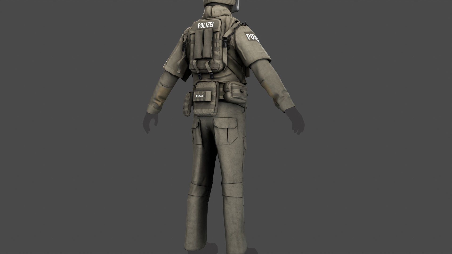 Austrian Cobra Military Uniform Clean Dirty Versions  Complete  3D Model Collection_39