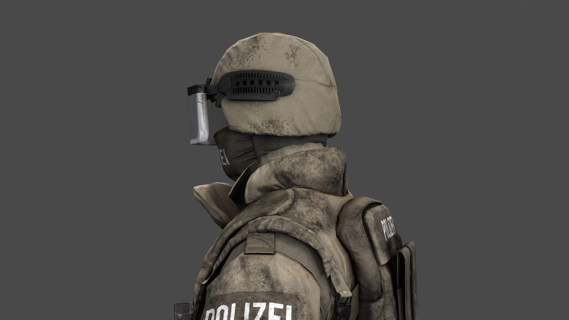 Austrian Cobra Military Uniform Clean Dirty Versions  Complete  3D Model Collection_24