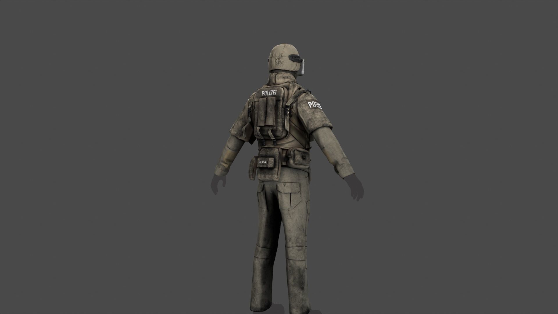Austrian Cobra Military Uniform Clean Dirty Versions  Complete  3D Model Collection_33